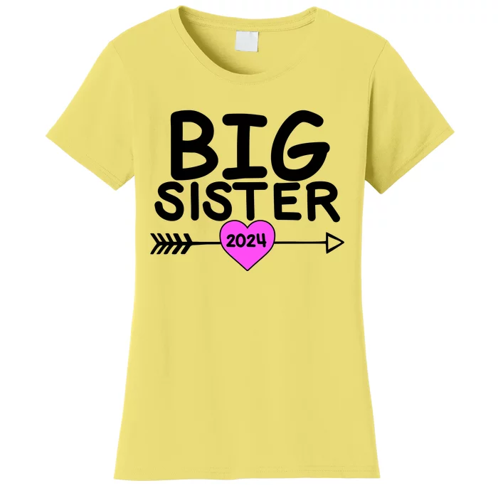 Cute Big Sister 2024 Heart Arrow Women's T-Shirt