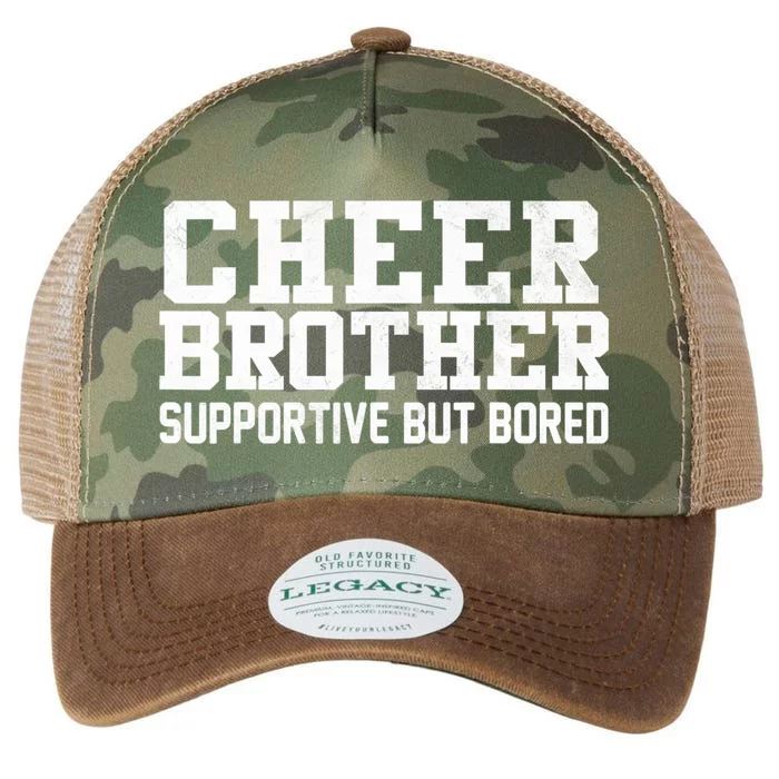 Cheer Brother Supportive But Bored Cheerleader Legacy Tie Dye Trucker Hat