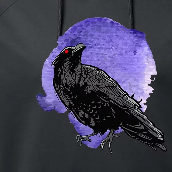 Crow Birds S For Men And Women Raven Performance Fleece Hoodie