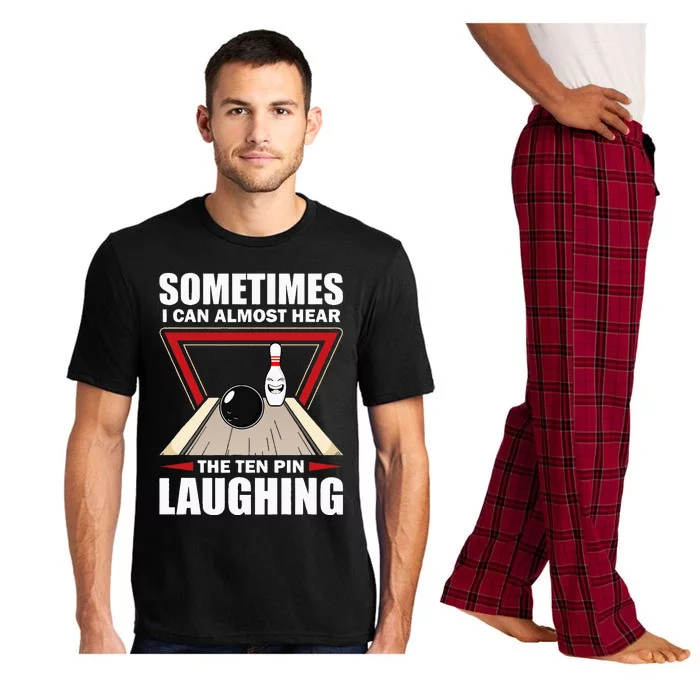 Cool Bowling Sport Bowler Funny Hear The Ten Pin Laughing Pajama Set