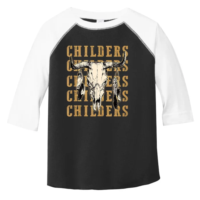 Childers Bull Skull Leopard Cow Skulls Bluegrass Music Toddler Fine Jersey T-Shirt