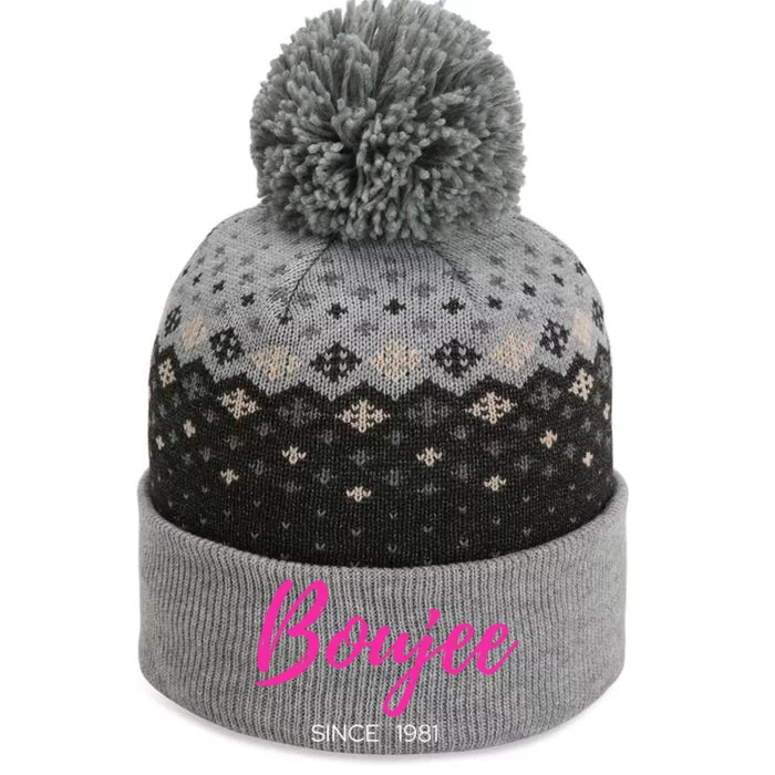 Classy Boujee Since 1981 Gift The Baniff Cuffed Pom Beanie