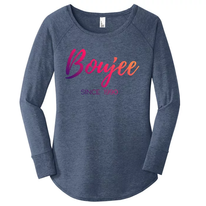 Classy Boujee Since 1990 Gift Women's Perfect Tri Tunic Long Sleeve Shirt