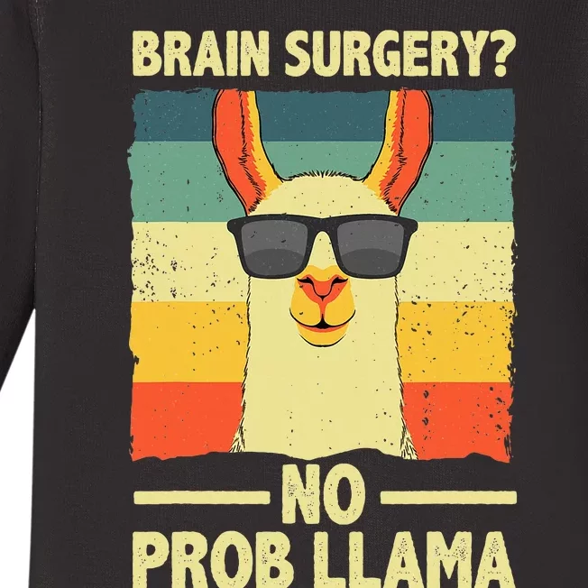 Cute Brain Surgery Get Well Soon Recovery Baby Long Sleeve Bodysuit