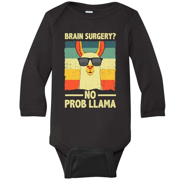 Cute Brain Surgery Get Well Soon Recovery Baby Long Sleeve Bodysuit