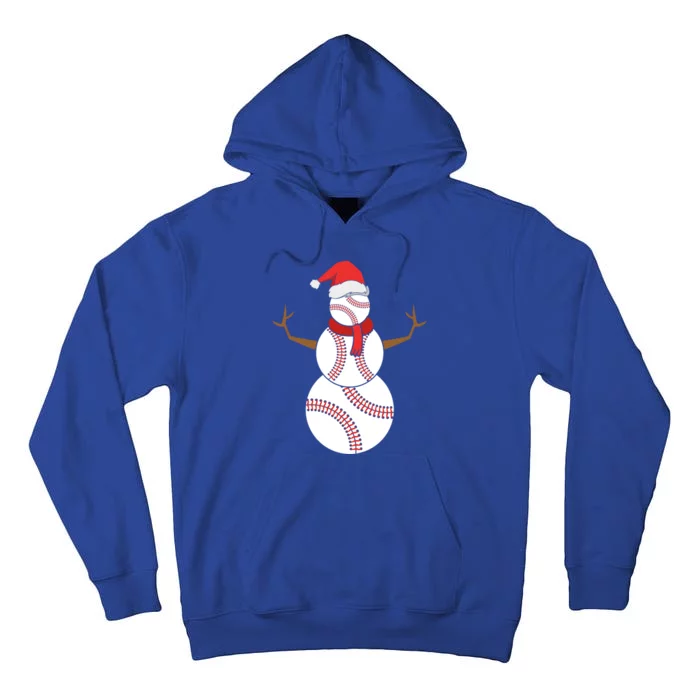 Christmas Baseball Snow Balls Xmas Baseball Funny Gift Tall Hoodie