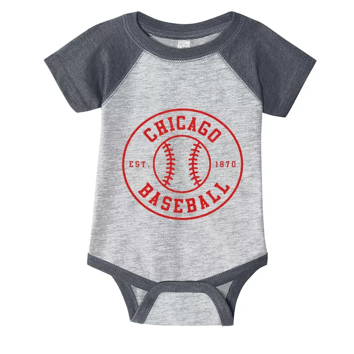 Chicago Baseball Seventh Inning Stretch Fan Gear Infant Baby Jersey Bodysuit