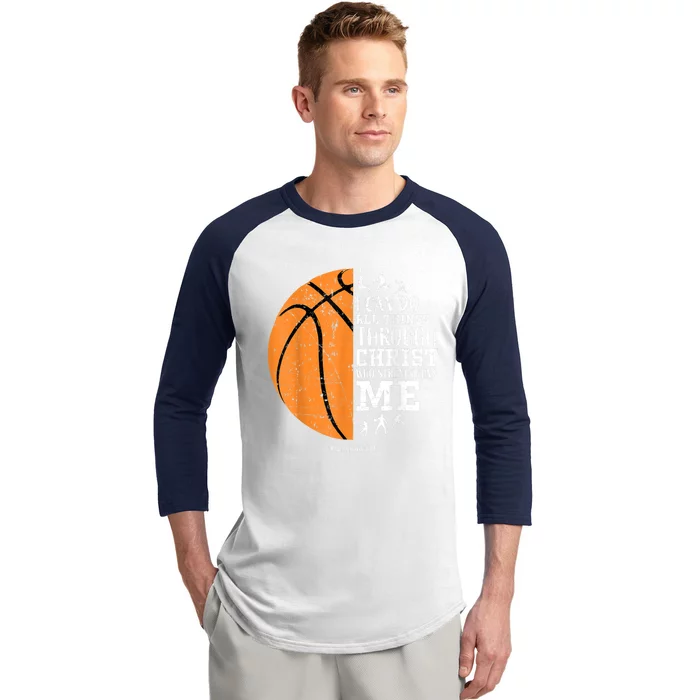 Christian Basketball Shirts Men Religious Baseball Sleeve Shirt