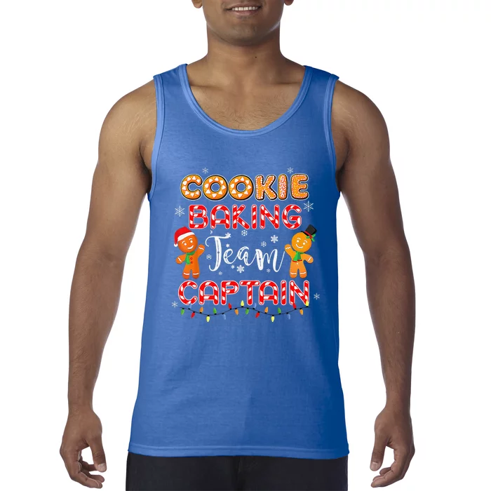 Cookie Baking Team Captain Christmas Funny Gingerbread Xmas Tank Top