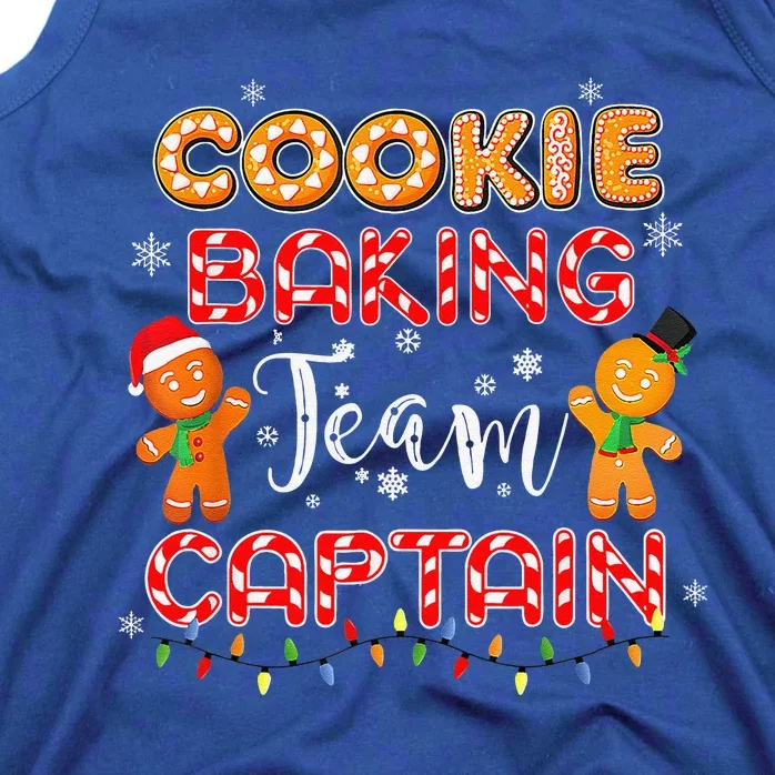 Cookie Baking Team Captain Christmas Funny Gingerbread Xmas Tank Top