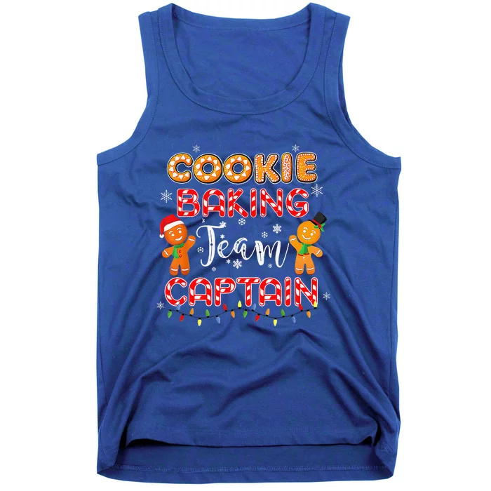 Cookie Baking Team Captain Christmas Funny Gingerbread Xmas Tank Top