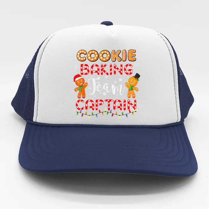 Cookie Baking Team Captain Christmas Funny Gingerbread Xmas Trucker Hat