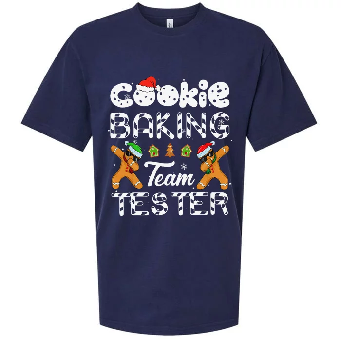 Cookie Baking Team Tester Christmas Family Funny Gingerbread Gift Sueded Cloud Jersey T-Shirt