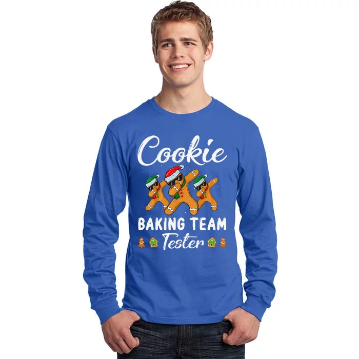 Cookie Baking Team Tester Christmas Family Funny Gingerbread Tall Long Sleeve T-Shirt