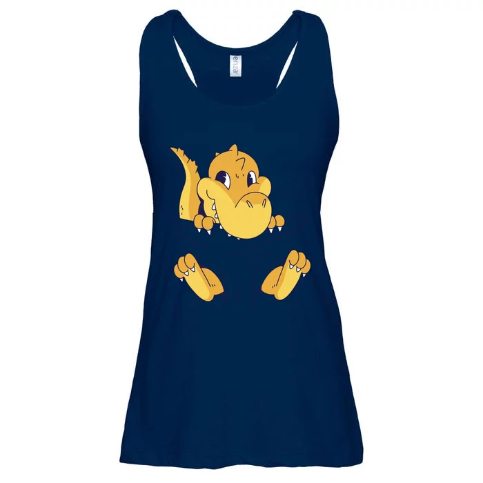 Carrying Baby T Rex Ladies Essential Flowy Tank