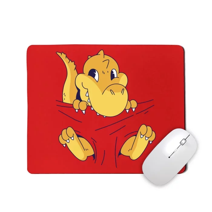 Carrying Baby T Rex Mousepad