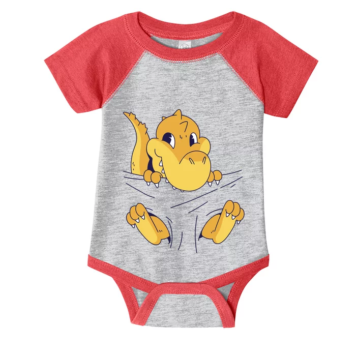 Carrying Baby T Rex Infant Baby Jersey Bodysuit