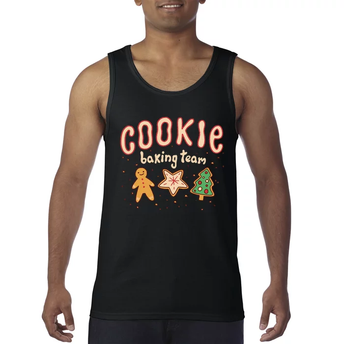 Cookie Baking Team Xmas Pajama Holiday Christmas Tank Top