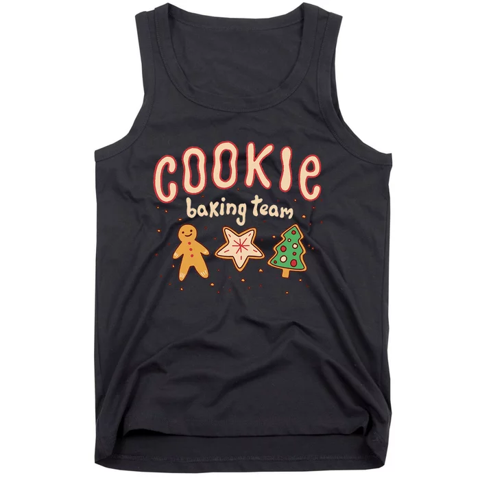 Cookie Baking Team Xmas Pajama Holiday Christmas Tank Top