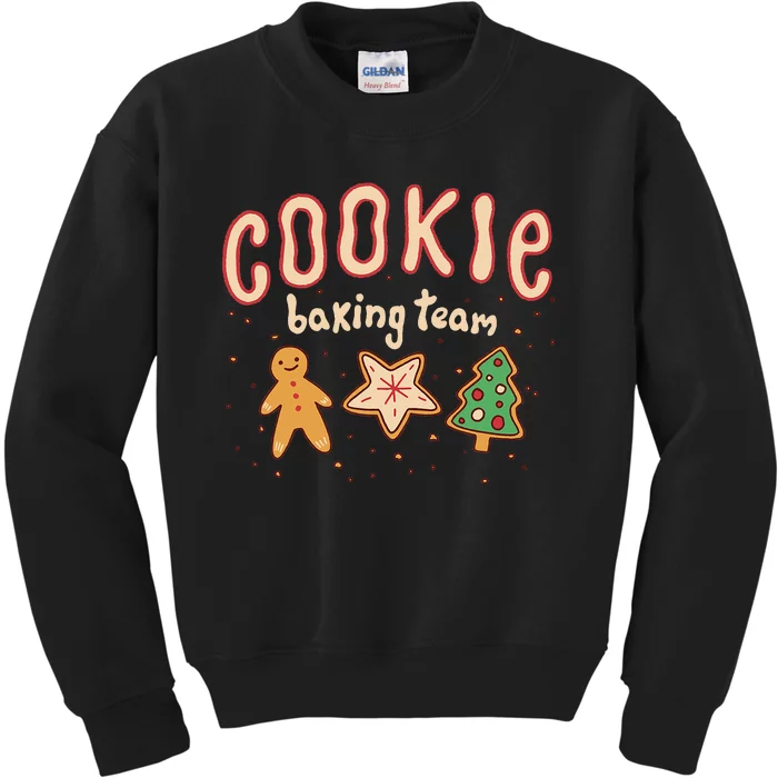 Cookie Baking Team Xmas Pajama Holiday Christmas Kids Sweatshirt