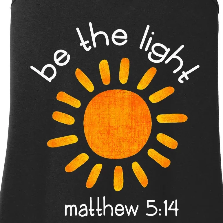 Christian Be The Light Bible Scripture Faith Quote Gifts Ladies Essential Tank