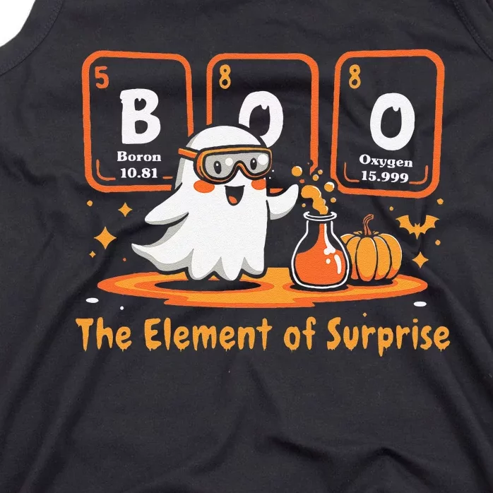 Chemistry Boo The Element Of Surprise Cute Chemist Halloween Gift Tank Top