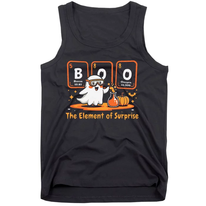 Chemistry Boo The Element Of Surprise Cute Chemist Halloween Gift Tank Top