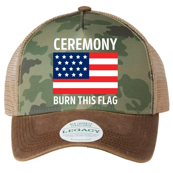 Ceremony Burn This Flag American Legacy Tie Dye Trucker Hat