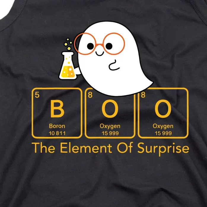 Chemistry Boo The Element Of Surprise Cute Chemist Halloween Tank Top