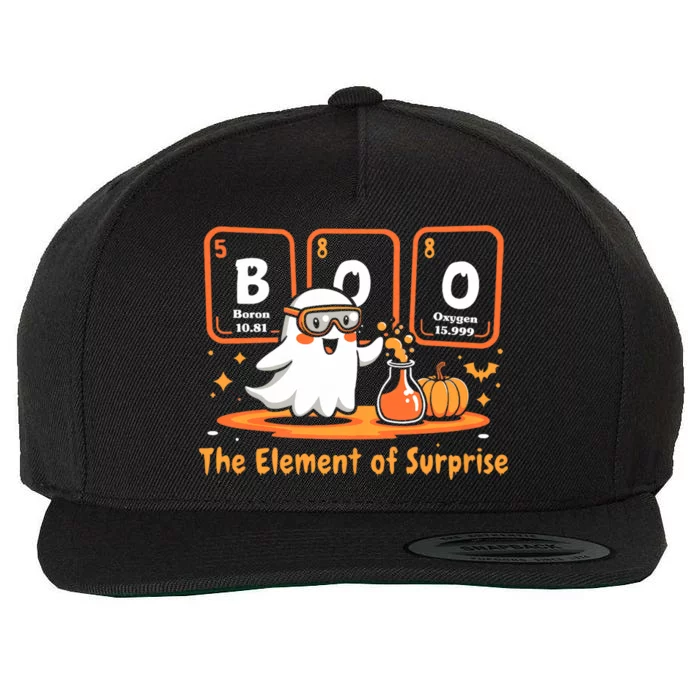 Chemistry Boo The Element Of Surprise Cute Chemist Halloween Wool Snapback Cap