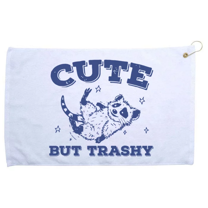 Cute But Trashy Vintage Retro 90s Possum Grommeted Golf Towel