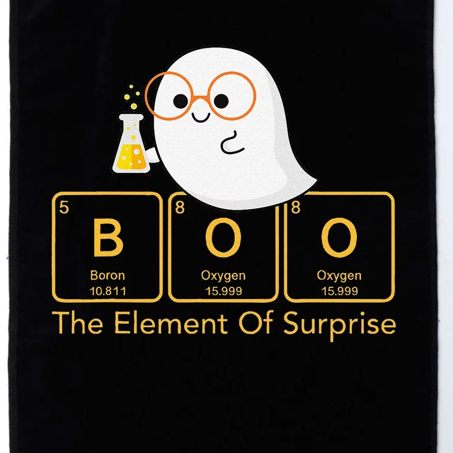 Chemistry Boo The Element Of Surprise Cute Chemist Halloween Platinum Collection Golf Towel