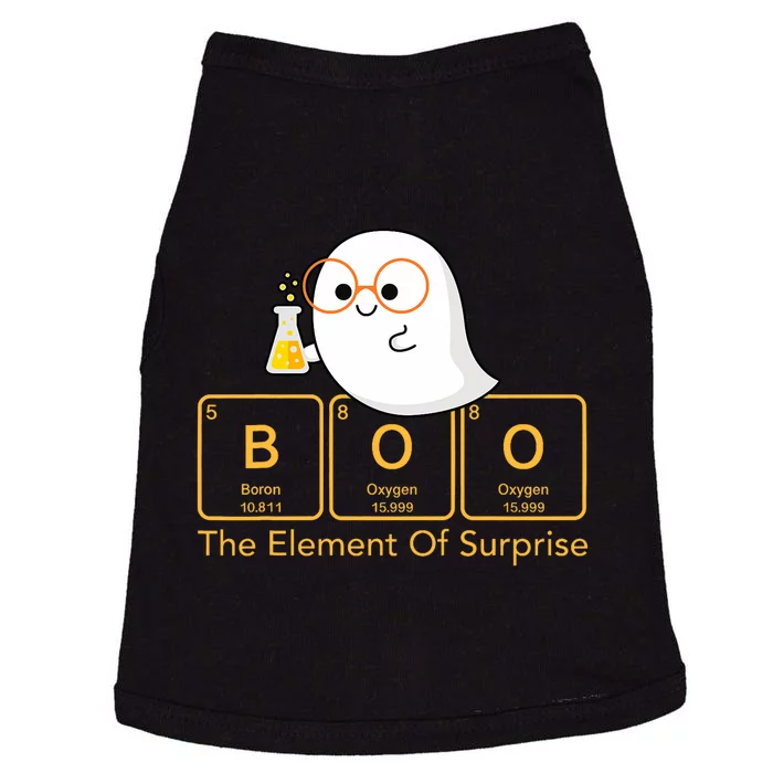 Chemistry Boo The Element Of Surprise Cute Chemist Halloween Doggie Tank