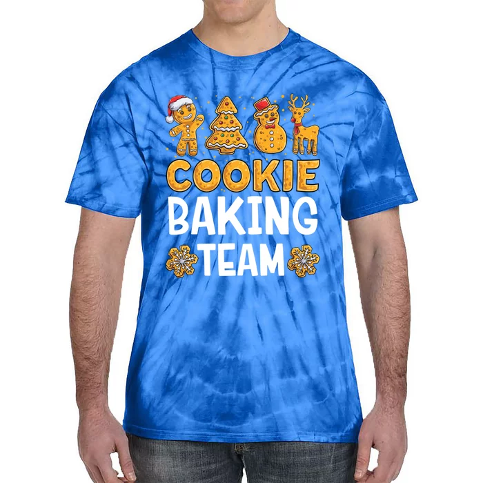 Cookie Baking Team Christmas Xmas Crew Gingerbread Gift Tie-Dye T-Shirt