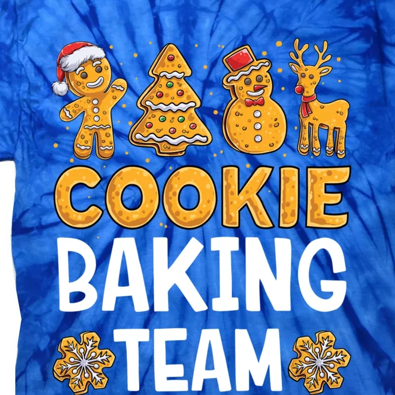 Cookie Baking Team Christmas Xmas Crew Gingerbread Gift Tie-Dye T-Shirt