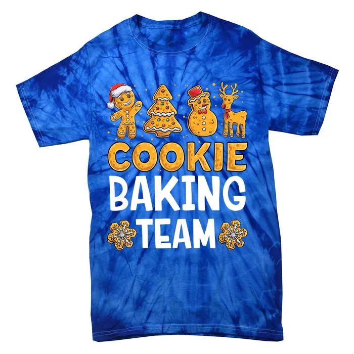 Cookie Baking Team Christmas Xmas Crew Gingerbread Gift Tie-Dye T-Shirt