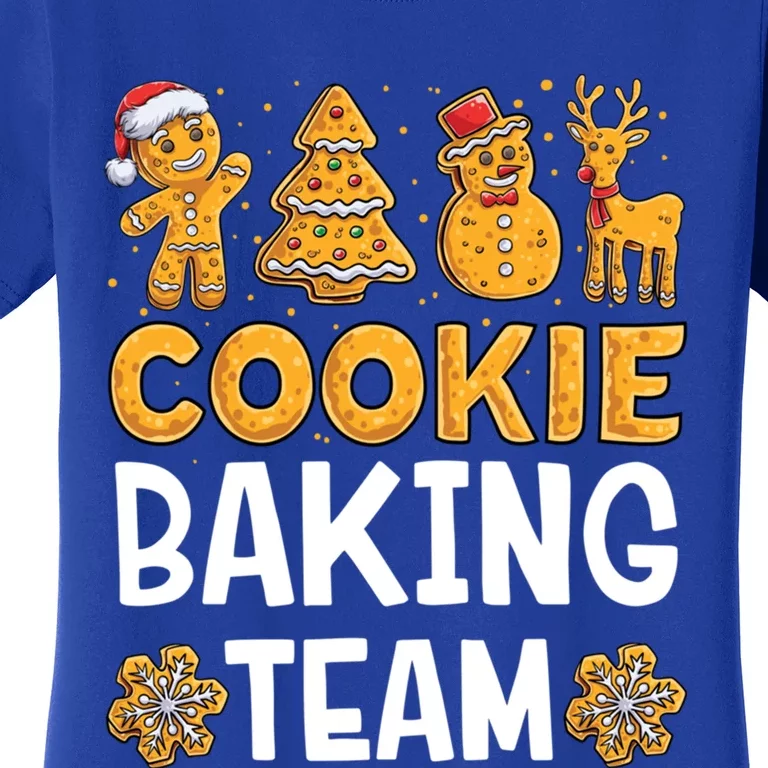 Cookie Baking Team Christmas Xmas Crew Gingerbread Gift Women's T-Shirt