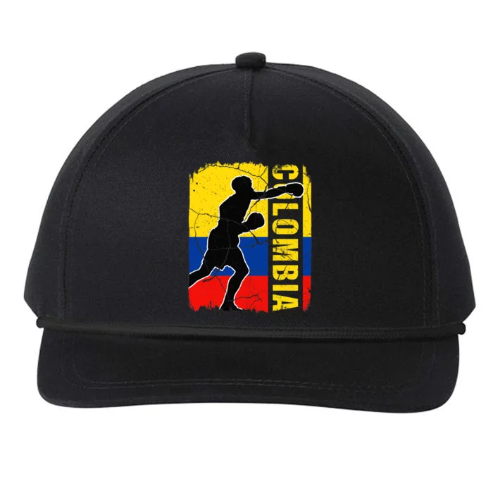 Colombian Boxing Team Colombia Flag Boxing Gloves Snapback Five-Panel Rope Hat