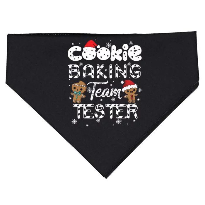 Cookie Baking Team Tester Gingerbread Christmas USA-Made Doggie Bandana