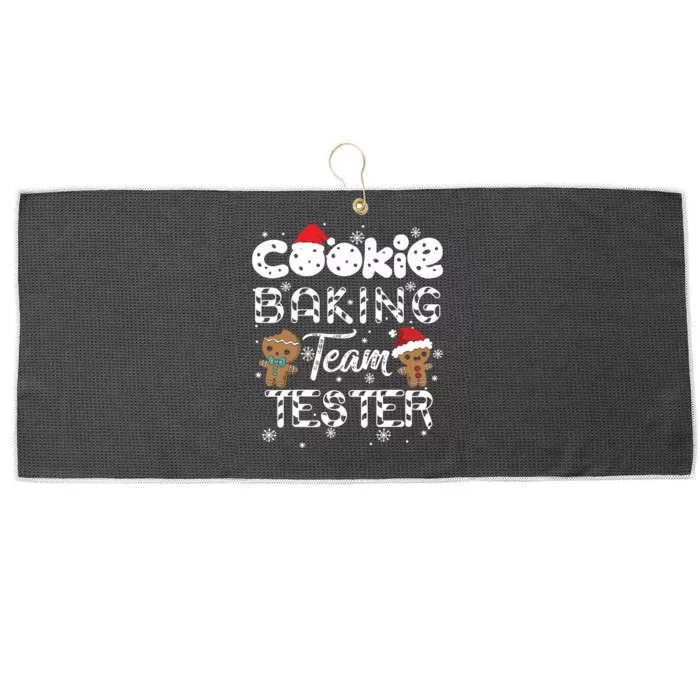 Cookie Baking Team Tester Gingerbread Christmas Large Microfiber Waffle Golf Towel