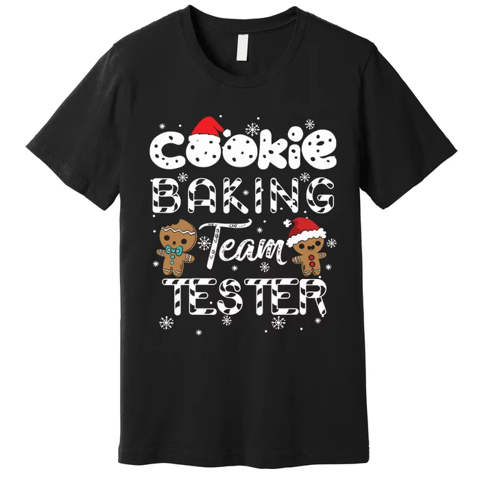 Cookie Baking Team Tester Gingerbread Christmas Premium T-Shirt