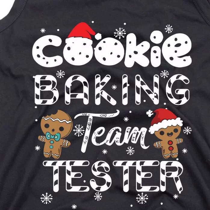 Cookie Baking Team Tester Gingerbread Christmas Tank Top