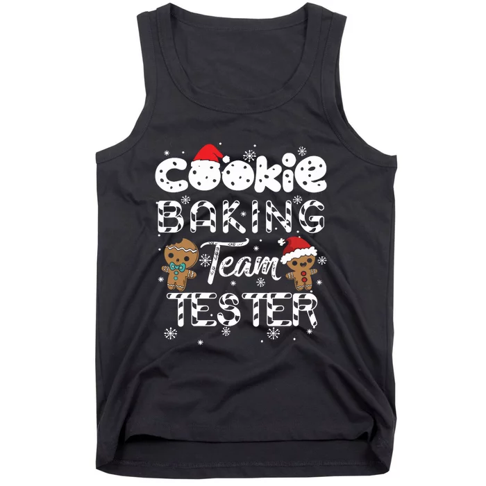 Cookie Baking Team Tester Gingerbread Christmas Tank Top