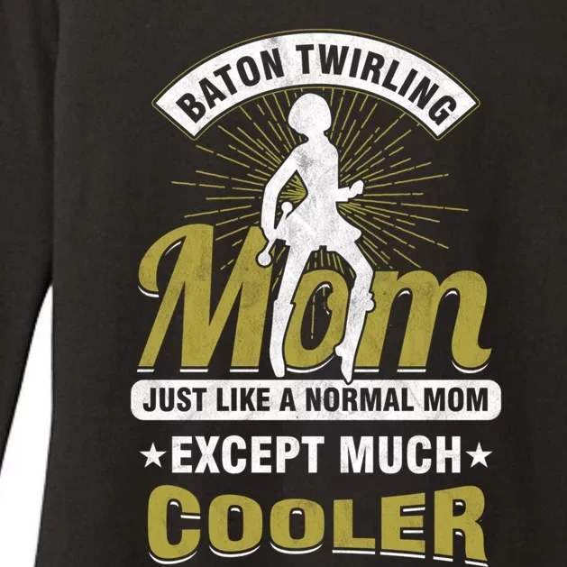 Cooler Baton Twirling Mom Majorette Gymnast Mother's Day Gift Womens CVC Long Sleeve Shirt