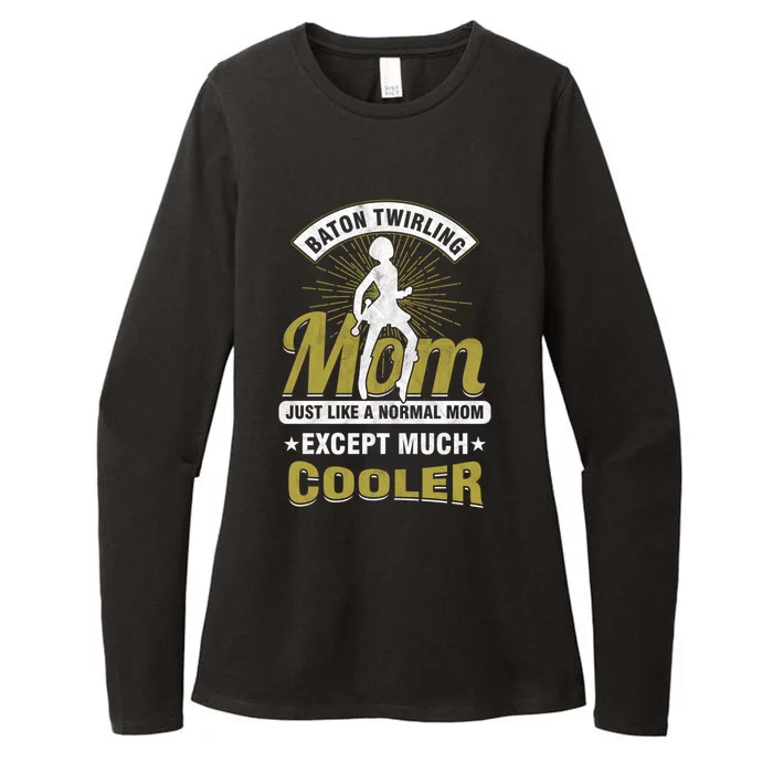 Cooler Baton Twirling Mom Majorette Gymnast Mother's Day Gift Womens CVC Long Sleeve Shirt