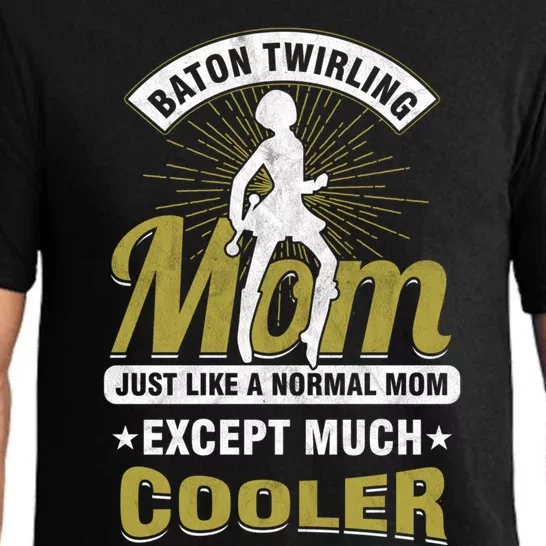 Cooler Baton Twirling Mom Majorette Gymnast Mother's Day Gift Pajama Set