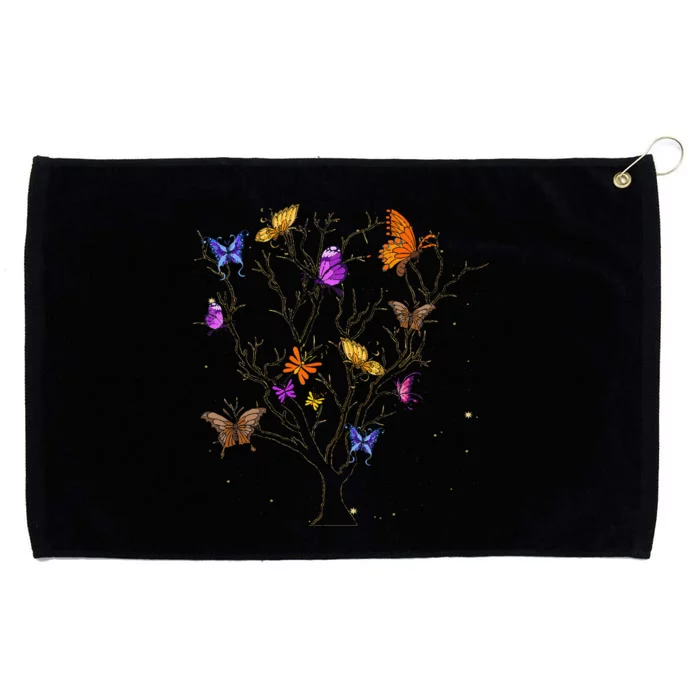 Colorful Butterfly Tree Beautiful Insect Animal Butterfly Grommeted Golf Towel