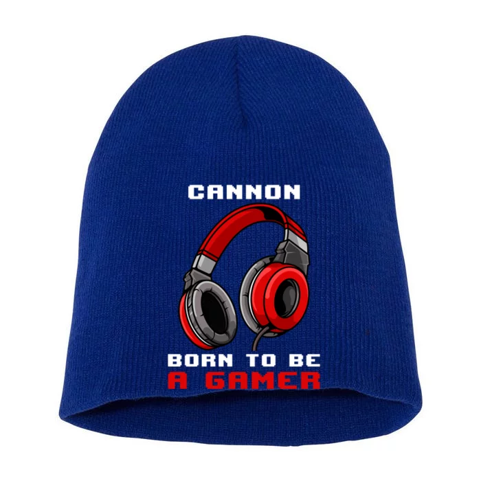 Cannon Born To Be A Gamer Personalized Great Gift Short Acrylic Beanie