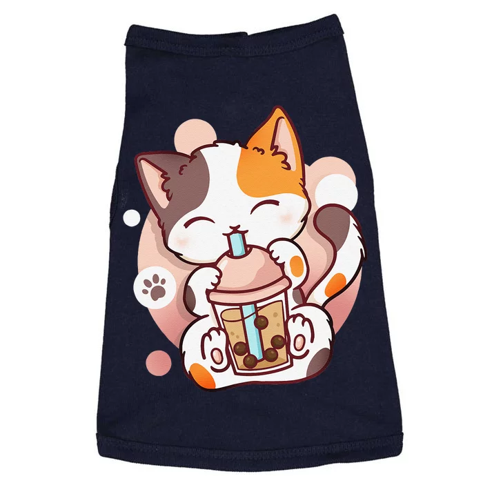 Cat Boba Tea Bubble Tea Anime Kawaii Neko Doggie Tank