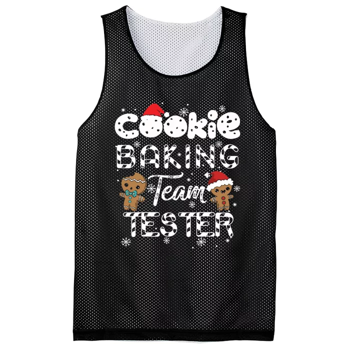 Cookie Baking Team Tester Gingerbread Christmas Mesh Reversible Basketball Jersey Tank